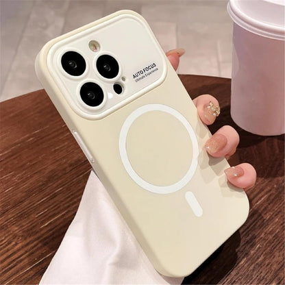 🌟Candy Color Silicone Wireless Charging Phone Case with Big lens window🌟