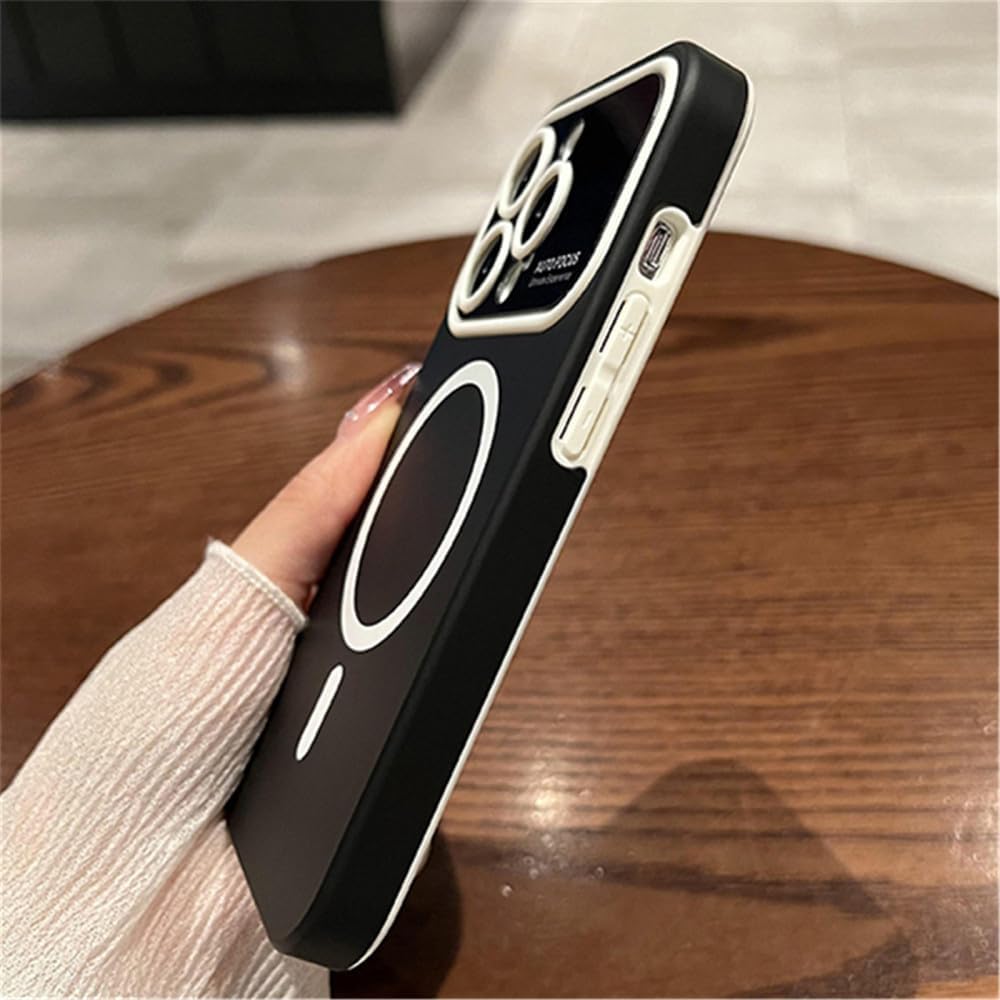 🌟Candy Color Silicone Wireless Charging Phone Case with Big lens window🌟