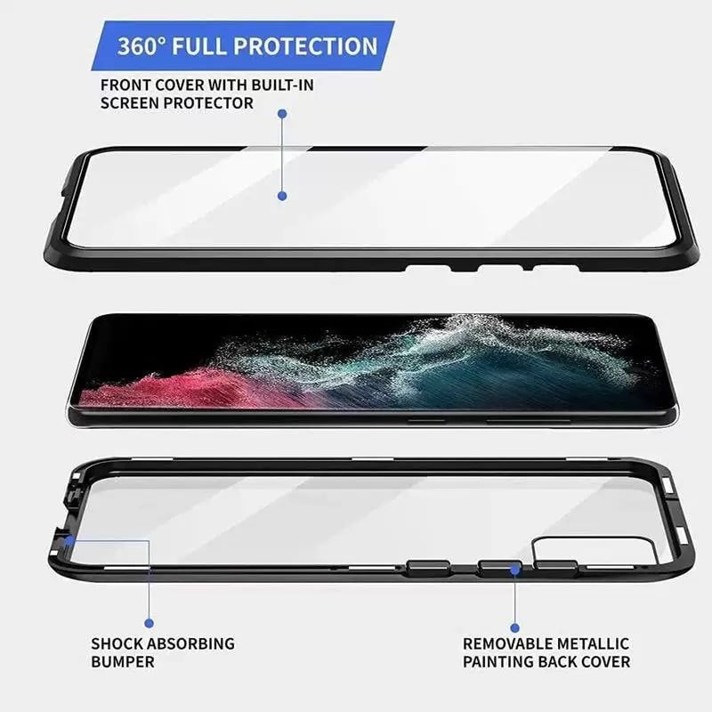 🌟Magnetic Tempered Glass Double Sided Phone Case Magnetic Tempered Glass Double Sided Phone Case Ultimate protection highlights premium🌟